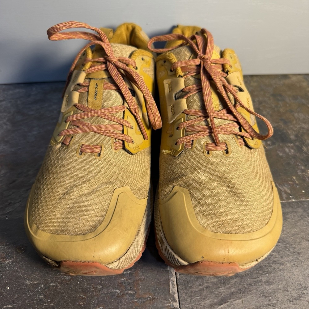 Altra Lone Peak 7 Trail Running Shoes Hiking Sneakers Tan Mens Size 8 - Picture 3 of 7
